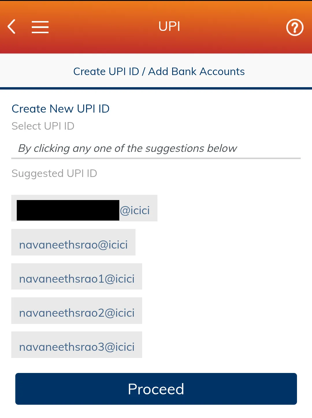 iMobile App Screen